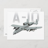 A-10 Thunderbolt II Briefkaart (Voorkant / Achterkant)