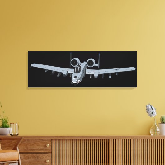 A-10 Thunderbolt II Canvas Afdruk (Insitu (Woonkamer))