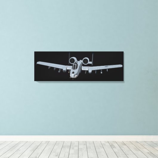 A-10 Thunderbolt II Canvas Afdruk (Insitu (Houten vloer))