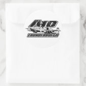 A-10 Thunderbolt II Classic Round Sticker Sticker (Tas)