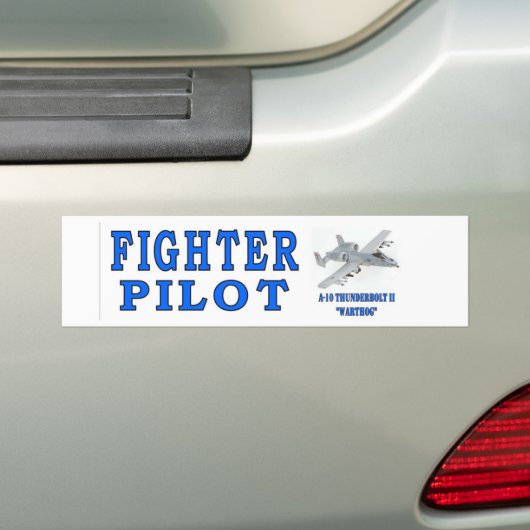 A-10 THUNDERBOLT II-GEVECHTSPILOOT BUMPERSTICKER (Op auto)