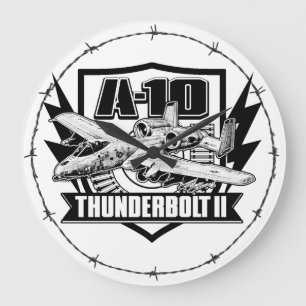 A-10 Thunderbolt II grote klok acryl wandklok