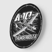 A-10 Thunderbolt II grote klok acryl wandklok (Hoek)