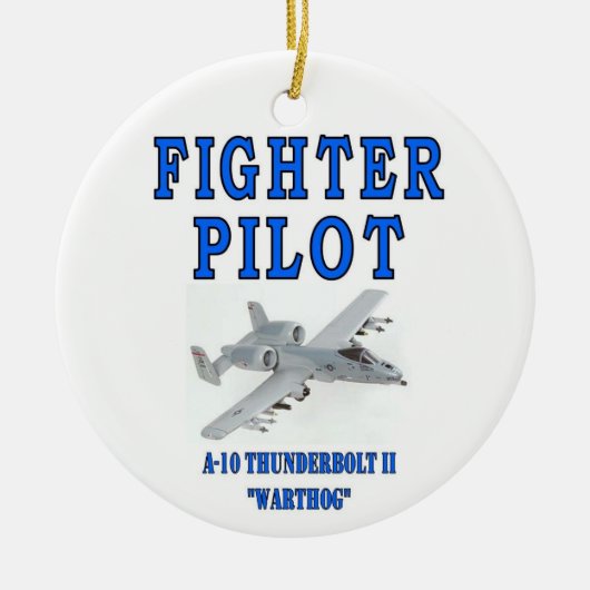A-10 THUNDERBOLT II KERAMISCH ORNAMENT (Voorkant)