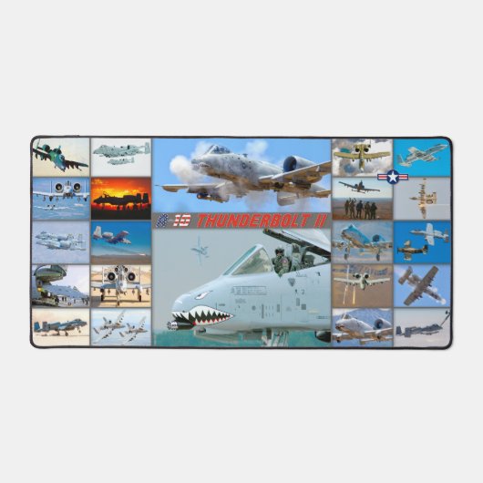 A-10 THUNDERBOLT II "MONTAGE" BUREAUMAT (Voorkant)