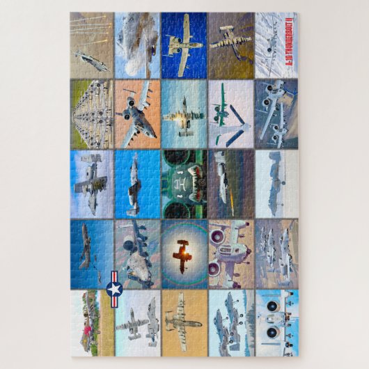 A-10 THUNDERBOLT II "MONTAGE" LEGPUZZEL (Verticaal)