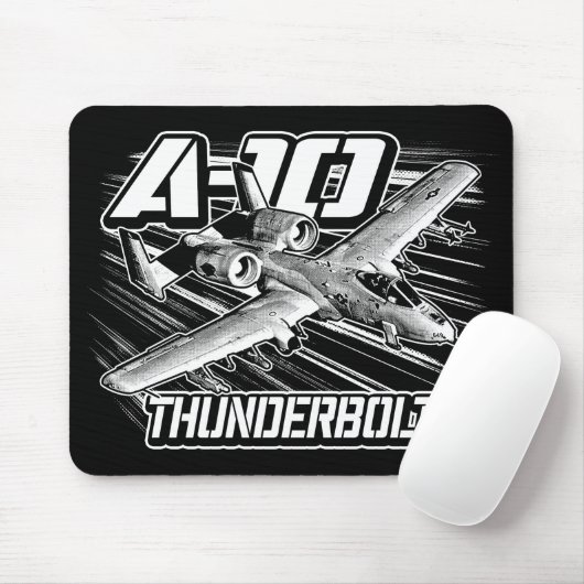 A-10 Thunderbolt II Muismat Mousepad (Met muis)