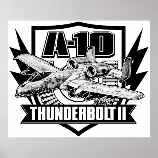 A-10 Thunderbolt II Poster Poster (Voorkant)