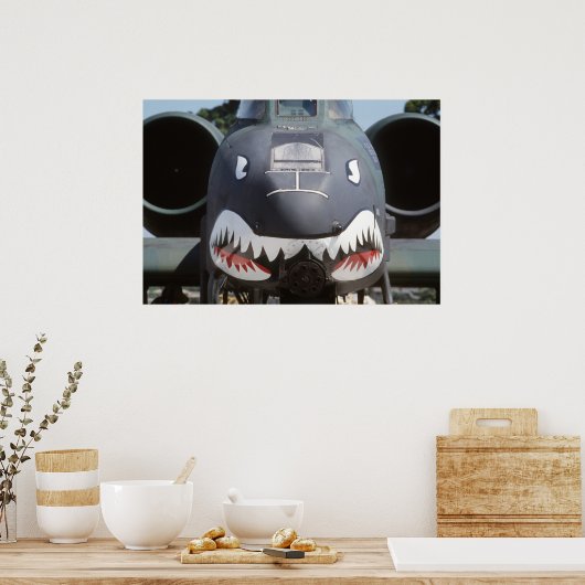 A-10_Thunderbolt_II_Shark_Face Poster (Keuken)