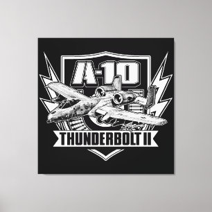 A-10 Thunderbolt II Stretched Canvas afdrukken