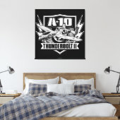 A-10 Thunderbolt II Stretched Canvas afdrukken (Insitu (Slaapkamer))