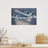 A-10 Thunderbolt II-Vliegtuig Poster (Keuken)