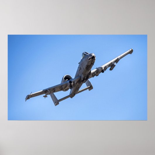 A-10 Thunderbolt II-Vliegtuig Poster (Voorkant)