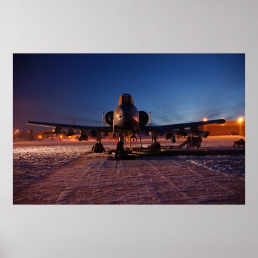 A-10 Thunderbolt II-Vliegtuig Poster (Voorkant)