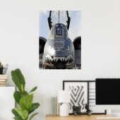 A-10 Thunderbolt II-Vliegtuig Poster (Thuiskantoor)