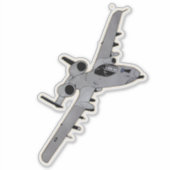 A-10 Thunderbolt II, Warthog, Aanval Vliegtuig Sticker (Voorkant)