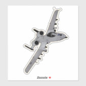 A-10 Thunderbolt II, Warthog, Aanval Vliegtuig Sticker (Vel)