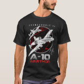 A-10 Thunderbolt II Warthog subsonisch aanvalsvlak T-shirt (Voorkant)