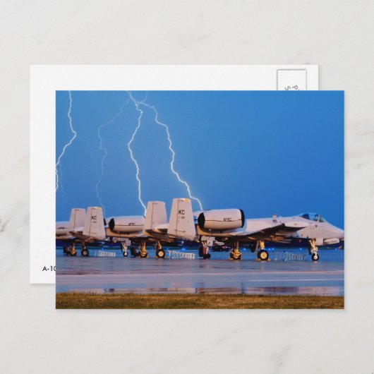 A-10 Thunderbolt II's Briefkaart (Voorkant / Achterkant)