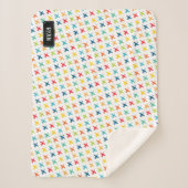 A-10 Warthog Attack Jet Custom Name Sherpa Blanket Deken (Voorkant)