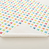 A-10 Warthog Attack Jet Custom Name Sherpa Blanket Sherpa Deken (3/4)