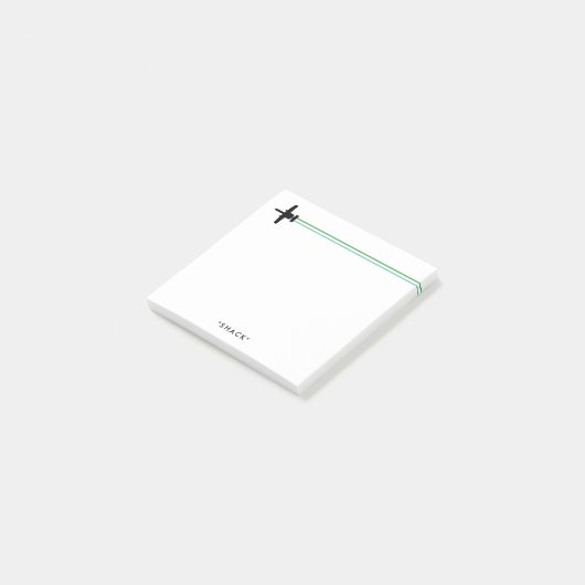 A-10 Warthog Attack Jet Striped Custom Notitieblok Post-it® Notes (Schuin)