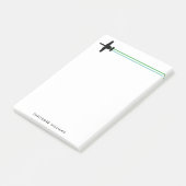 A-10 Warthog Attack Jet Striped Custom Notitieblok Post-it® Notes (Schuin)