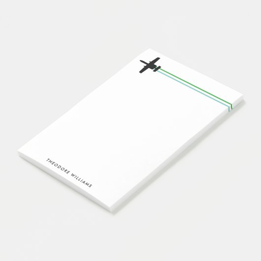 A-10 Warthog Attack Jet Striped Custom Notitieblok Post-it® Notes (Schuin)