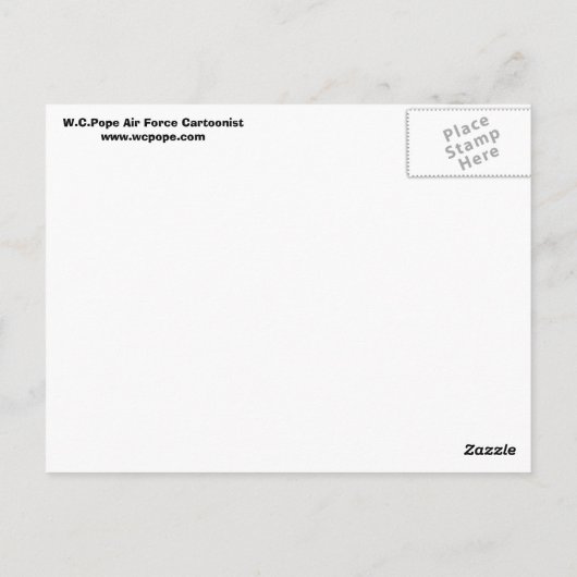 A-10 Warthog Briefkaart (Achterkant)