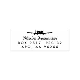 A-10 Warthog Jet Custom Return Adres Houten Stempe Rubberstempel