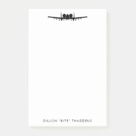 A-10 Warthog Jet Gepersonaliseerd Post-IT Notitieb Post-it® Notes