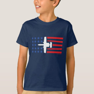 A-10 Warthog Jet Stars en Stripes Red White Blue T-shirt