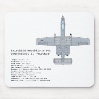 A-10 Warthog mousepad Muismat