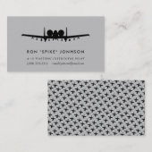 A-10 Warthog Pilot Visitekaartje (Voorkant / Achterkant)