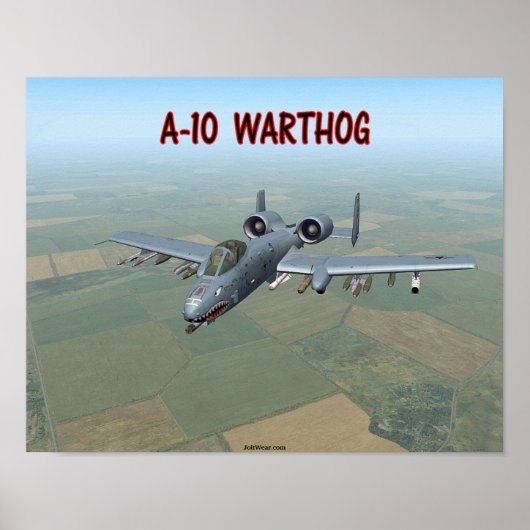A-10 WARTHOG POSTER (Voorkant)
