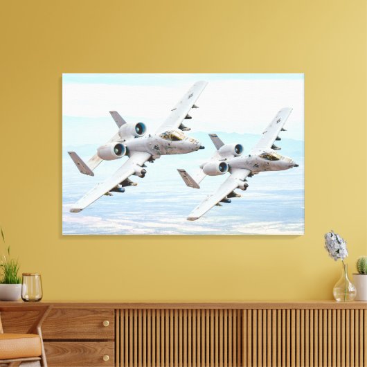 A-10C THUNDERBOLT II 24x36 Canvas Afdruk (Insitu (Woonkamer))