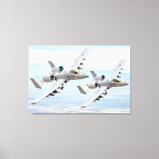 A-10C THUNDERBOLT II 32x48 Canvas Afdruk (Voorkant)