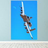 A-10C THUNDERBOLT II 40x60 Canvas Afdruk (Insitu (Houten vloer))