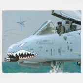 A-10C THUNDERBOLT II FLEECE DEKEN (Voorkant (Horizontaal))