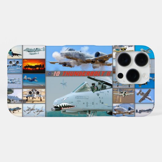 A-10C THUNDERBOLT II "MONTAGE" iPhone HOESJE (Achterkant horizontaal)