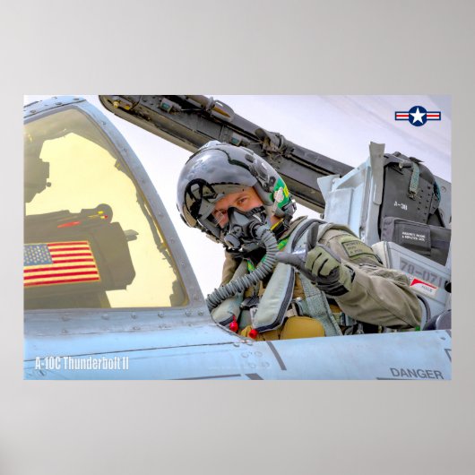 A-10C THUNDERBOLT II PILOT POSTER (Voorkant)