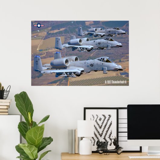 A-10C THUNDERBOLT II POSTER (Thuiskantoor)