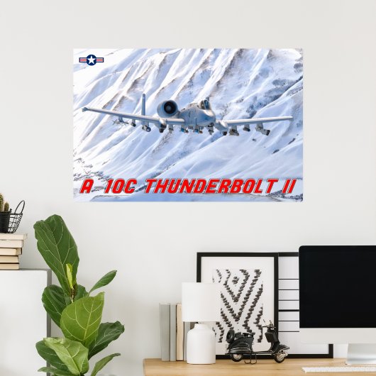A-10C THUNDERBOLT II POSTER (Thuiskantoor)