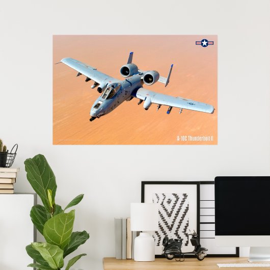 A-10C THUNDERBOLT II POSTER (Thuiskantoor)