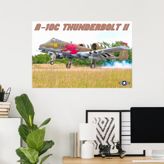 A-10C THUNDERBOLT II POSTER (Thuiskantoor)