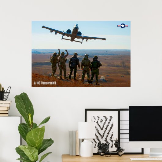 A-10C THUNDERBOLT II POSTER (Thuiskantoor)