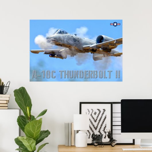 A-10C THUNDERBOLT II POSTER (Thuiskantoor)