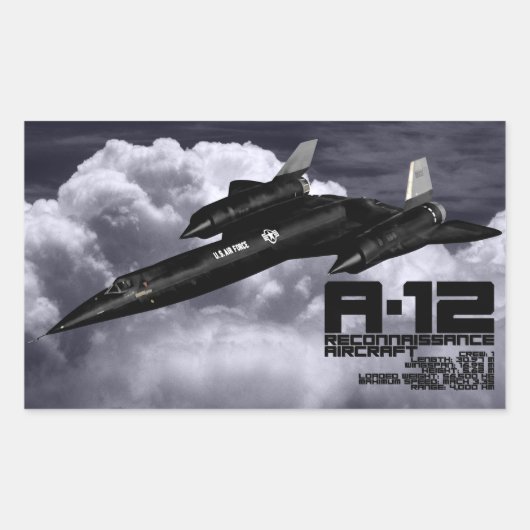 A-12 RECHTHOEKIGE STICKER (Voorkant)