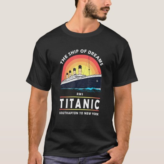 A 1912 Titanic Reisboot Cruise for Son T-shirt (Voorkant)