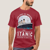 A 1912  Twitter-boot met Titanic-reisboot T-shirt (Voorkant)